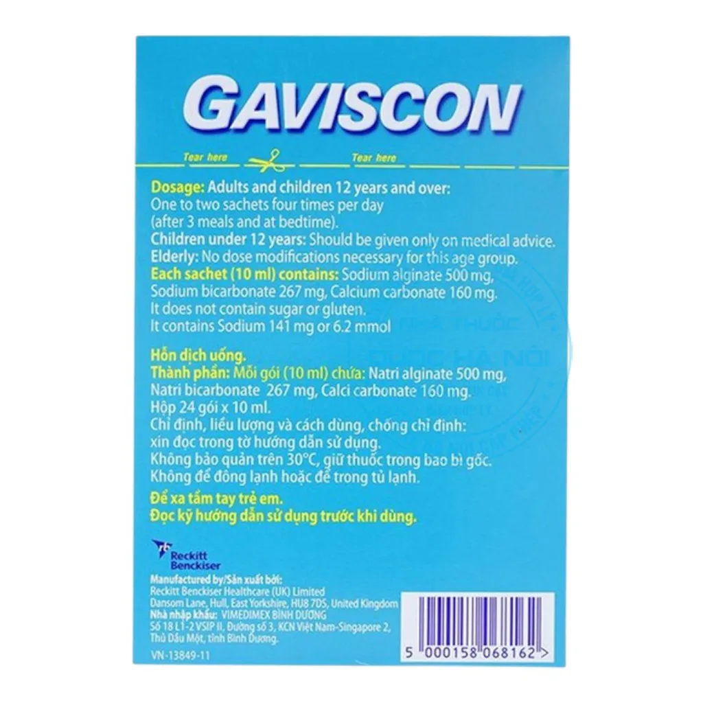 Thuốc Gaviscon Xanh