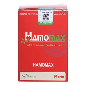 Viên uống Hamomax hỗ trợ sức khỏe tim mạch, hạ mỡ máu và bệnh liên quan