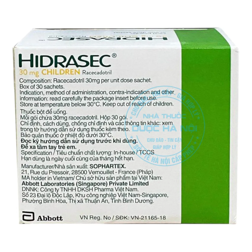Thuốc Hidrasec 30mg