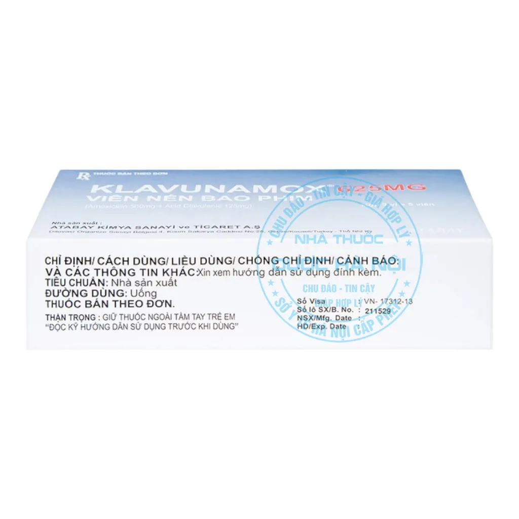 Thuốc Klavunamox 625mg