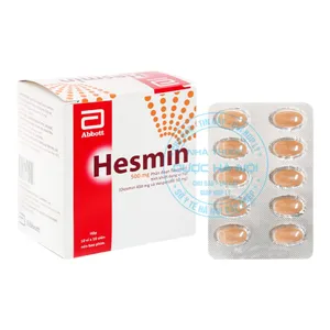 Thuốc Hesmin 500mg điều trị các triệu chứng của suy tĩnh mạch - mạch bạch huyết vô căn