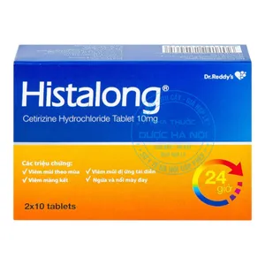 Thuốc Histalong 10mg điều trị các triệu chứng dị ứng (Hộp 4 vỉ x 5 viên)