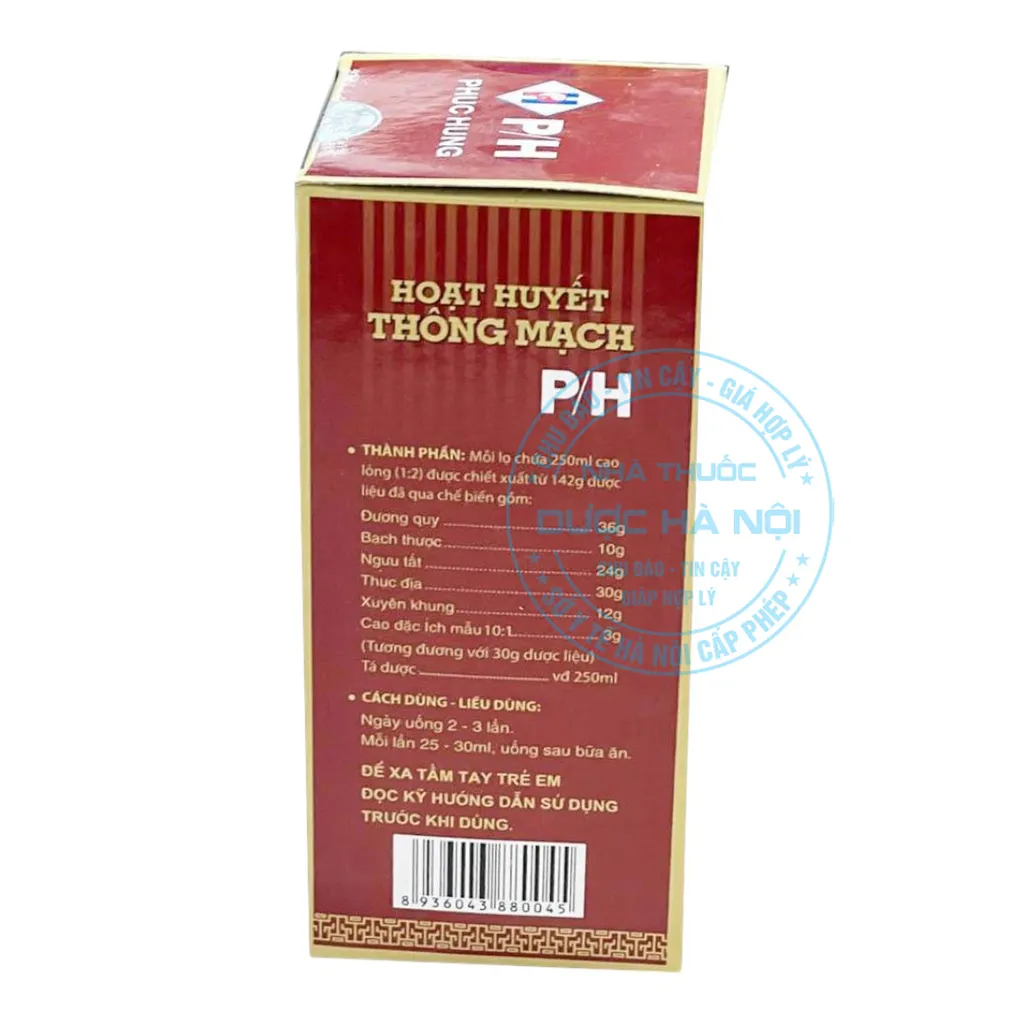 Cao lỏng Hoạt Huyết Thông Mạch P/H