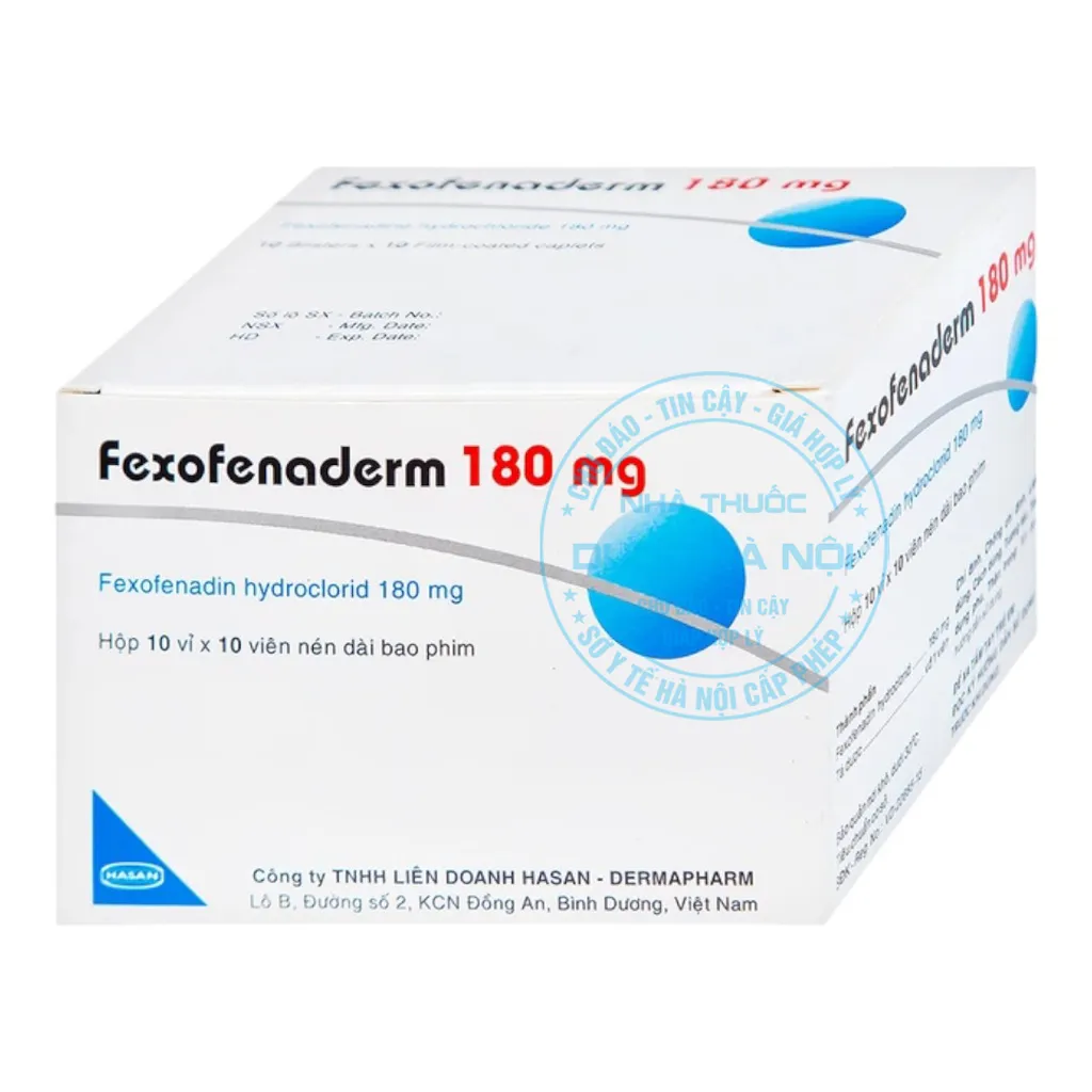 Thuốc Fexofenaderm 180mg