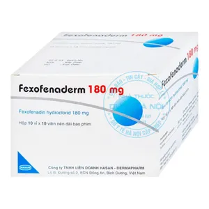 Thuốc Fexofenaderm 180mg kiểm soát các triệu chứng dị ứng
