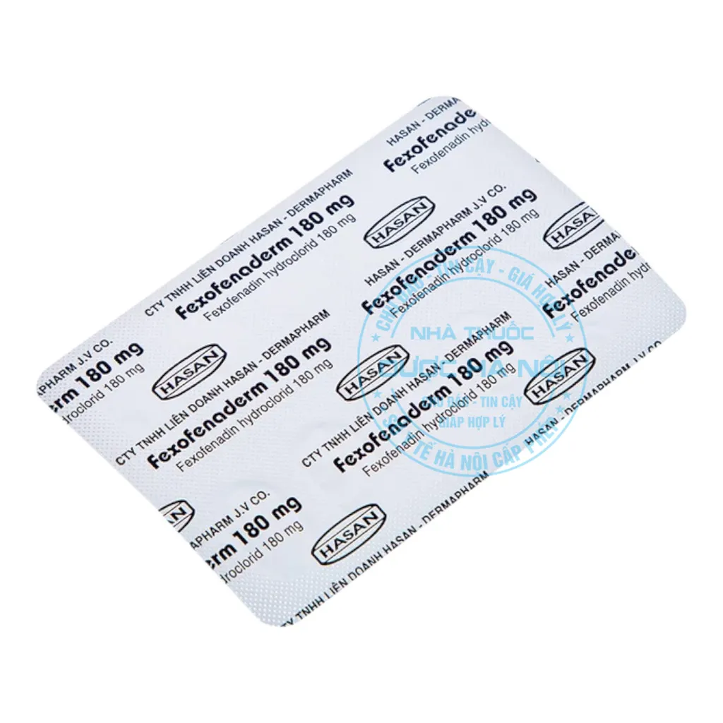 Thuốc Fexofenaderm 180mg