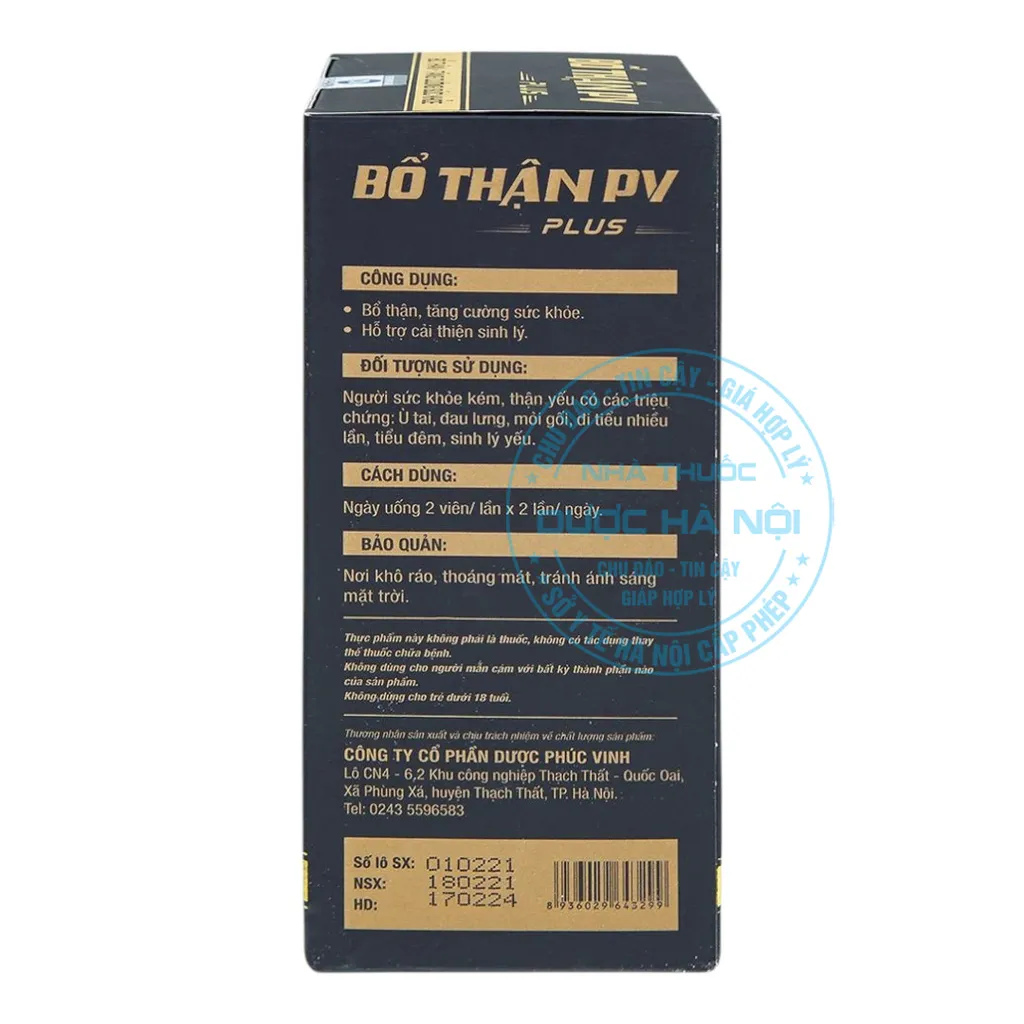 Viên uống Bổ Thận PV Plus