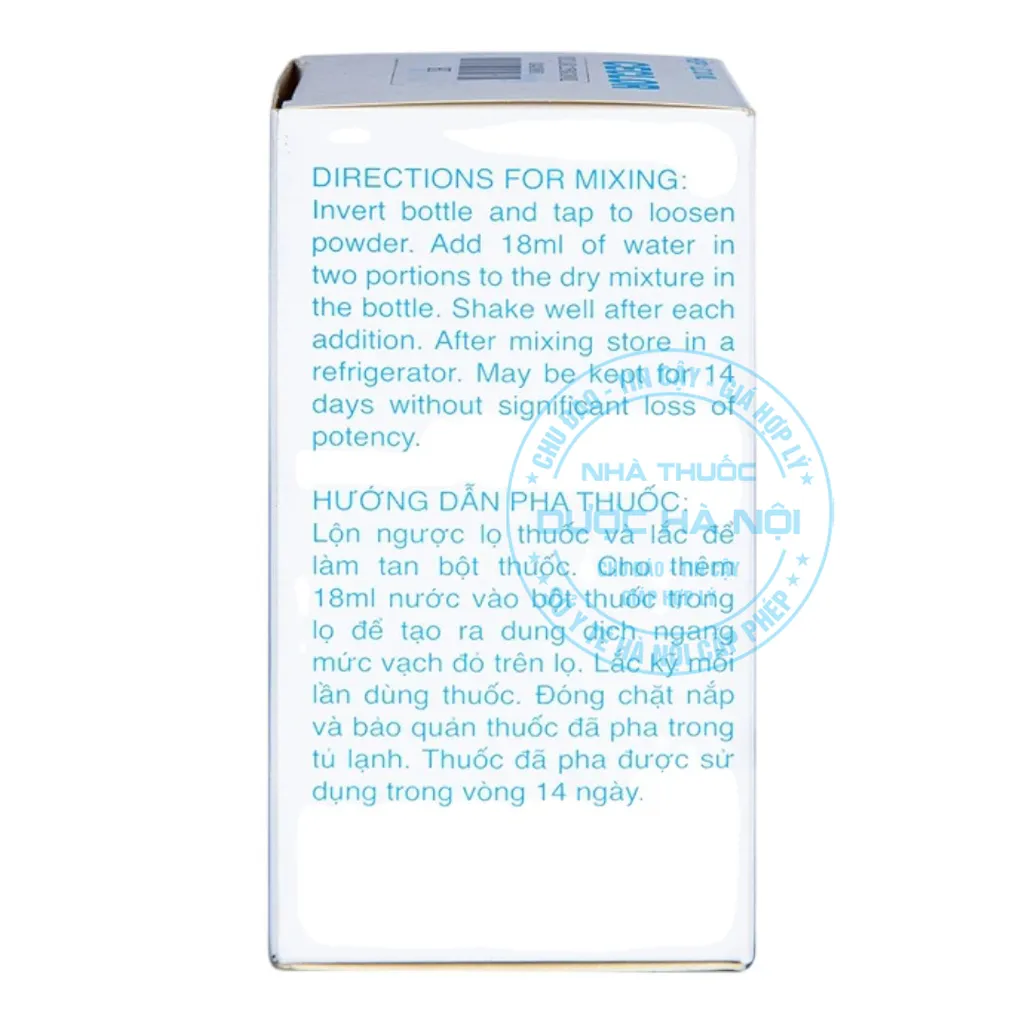 Bột pha hỗn dịch uống Ceclor 125mg