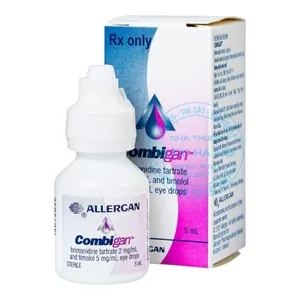 Thuốc nhỏ mắt Combigan điều trị tăng nhãn áp an toàn và hiệu quả (1 Lọ x5ml)
