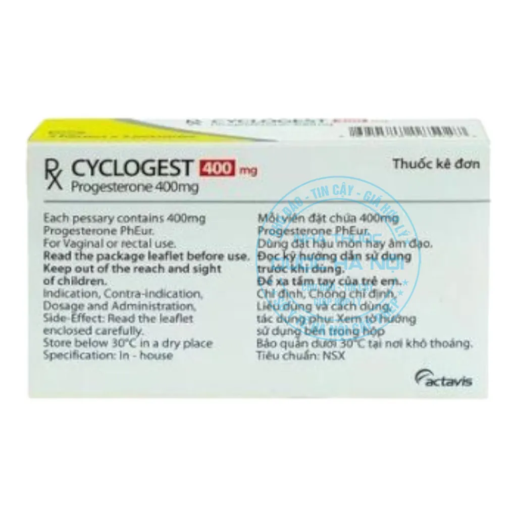 Thuốc Cyclogest 400mg