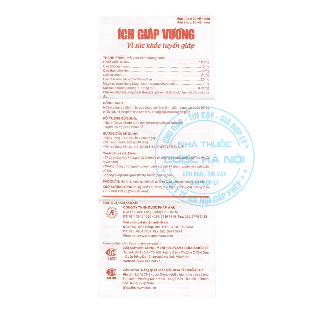 Viên uống Ích Giáp Vương