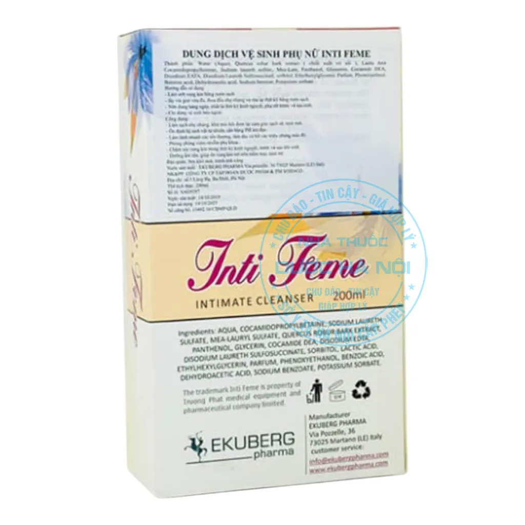 Dung dịch vệ sinh phụ nữ Inti Feme 200ml