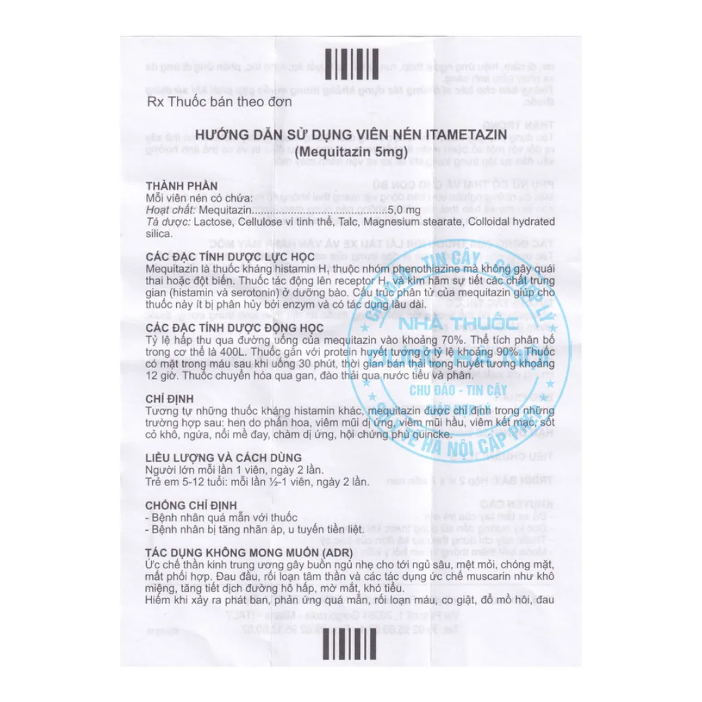 Thuốc Itametazin 5mg