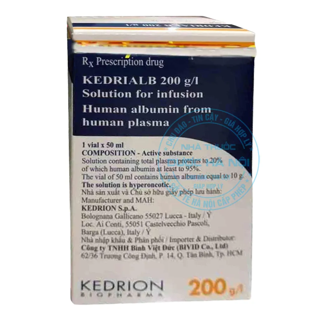 Thuốc tiêm Kedrialb 200g