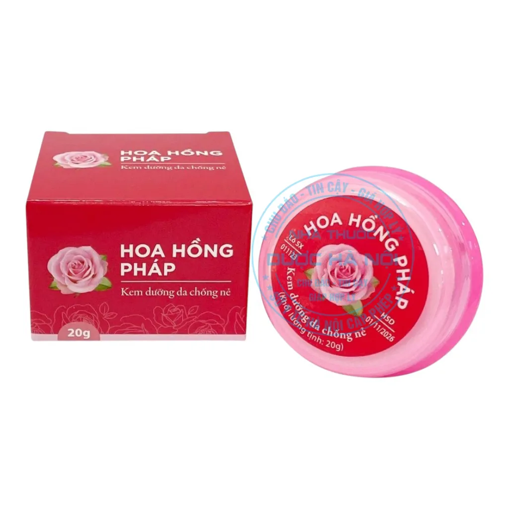 Kem Dưỡng Da Chống Nẻ Hoa Hồng Pháp