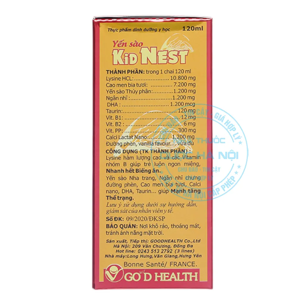 Siro Yến sào Kid's Nest Tâm Sen