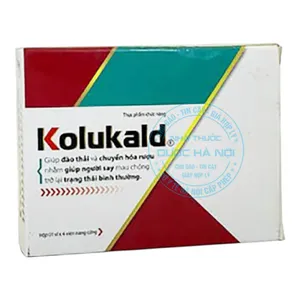 Viên uống Kolukald hỗ trợ giải độc gan và giải rượu hiệu quả (Hộp 4 viên)