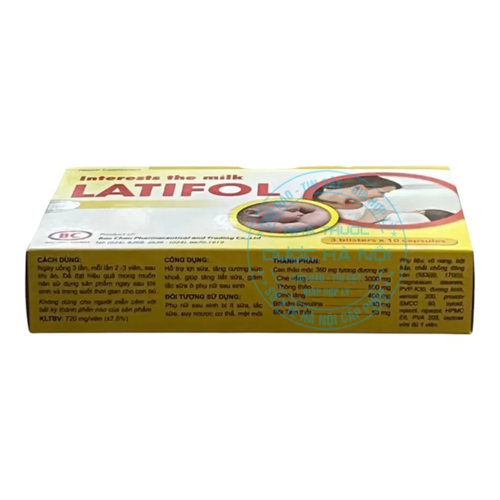 Viên uống lợi sữa Latifol