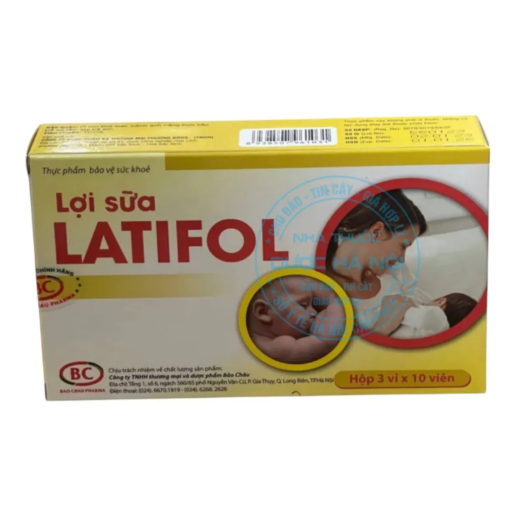 Viên uống lợi sữa Latifol