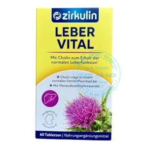 Viên uống Zirkulin Leber-Vital hỗ trợ điều trị các vấn đề về gan như gan nhiễm mỡ, men gan cao
