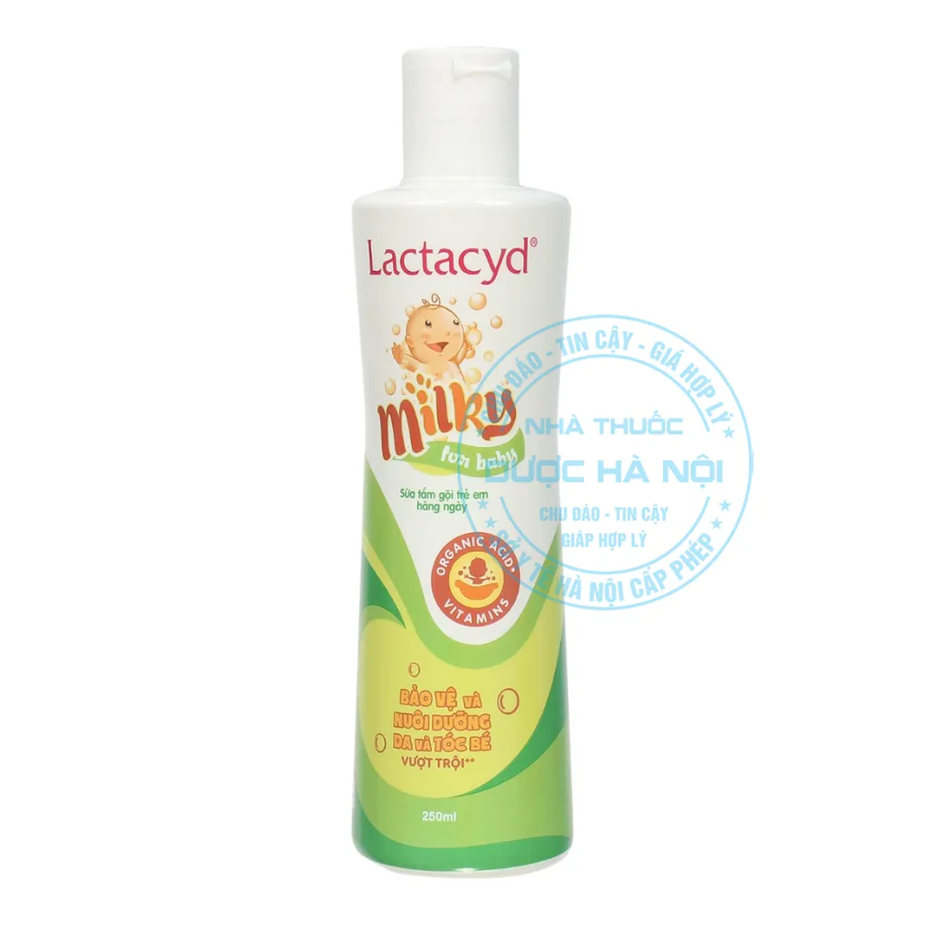 Sữa tắm gội Lactacyd Baby Extra Milky