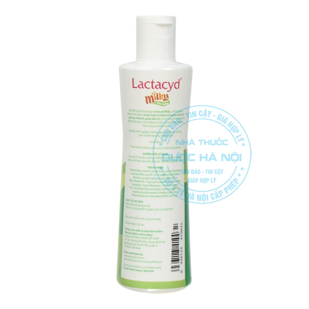 Sữa tắm gội Lactacyd Baby Extra Milky