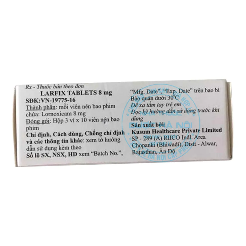 Thuốc Larfix 8mg