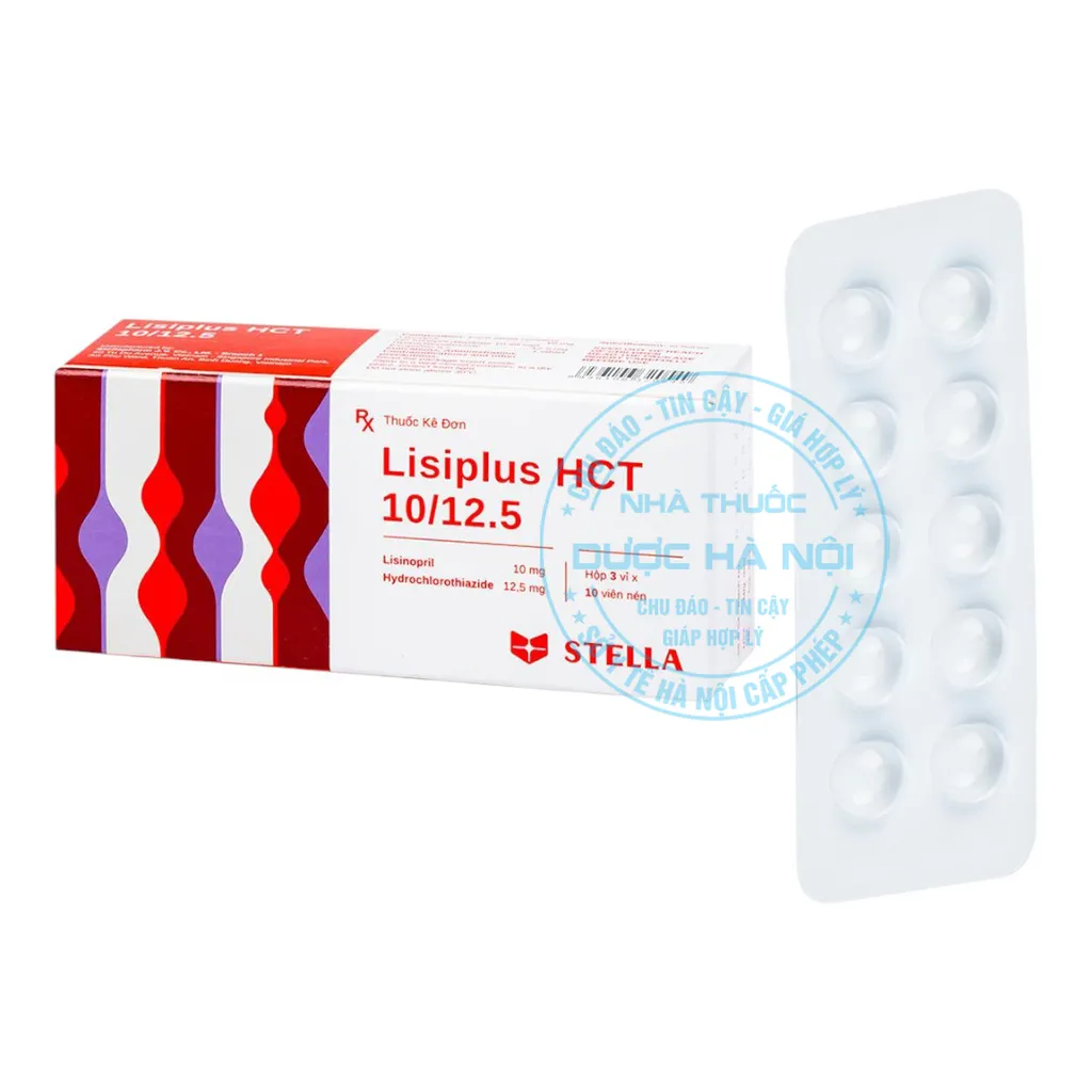 Thuốc Lisiplus HCT 10/12.5mg