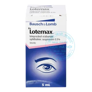 Thuốc nhỏ mắt Lotemax 0.5% điều trị viêm kết mạc, viêm giác mạc và viêm mống mắt