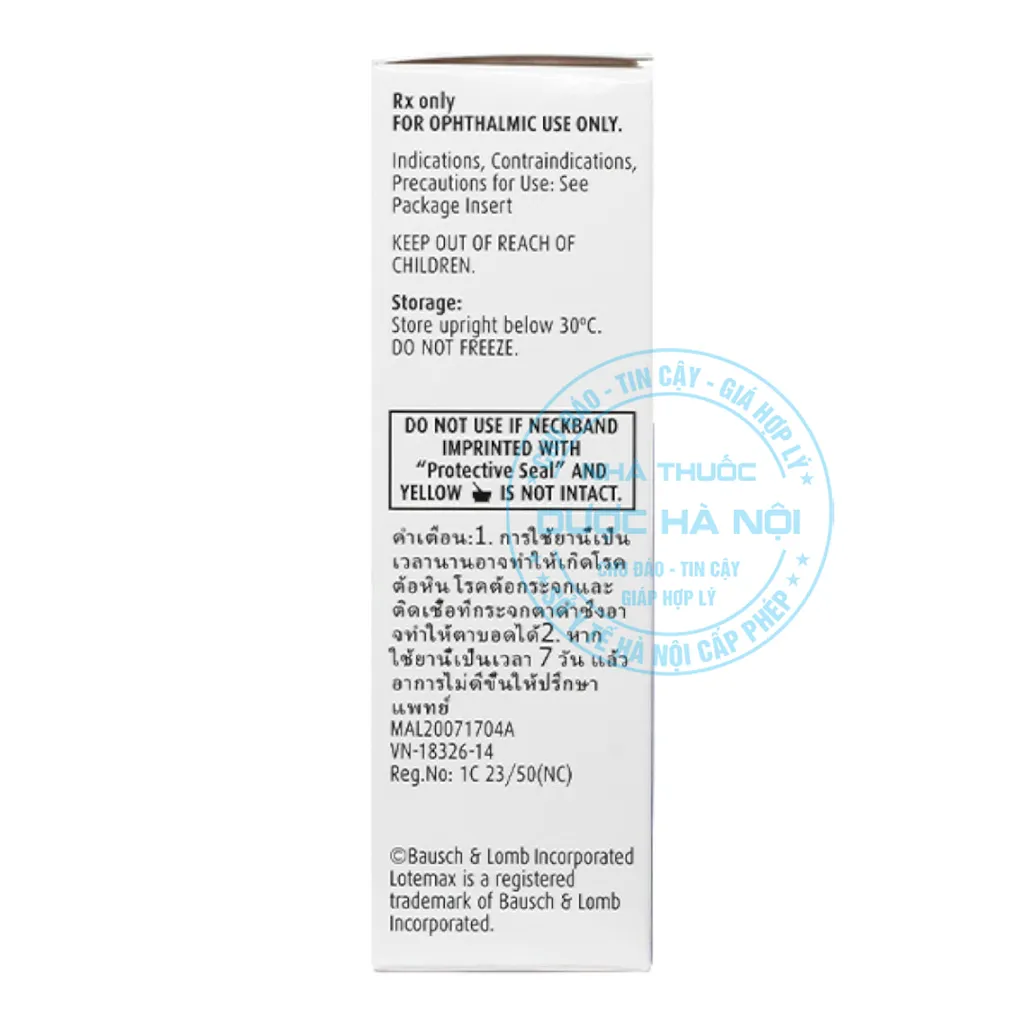 Thuốc nhỏ mắt Lotemax 0.5%