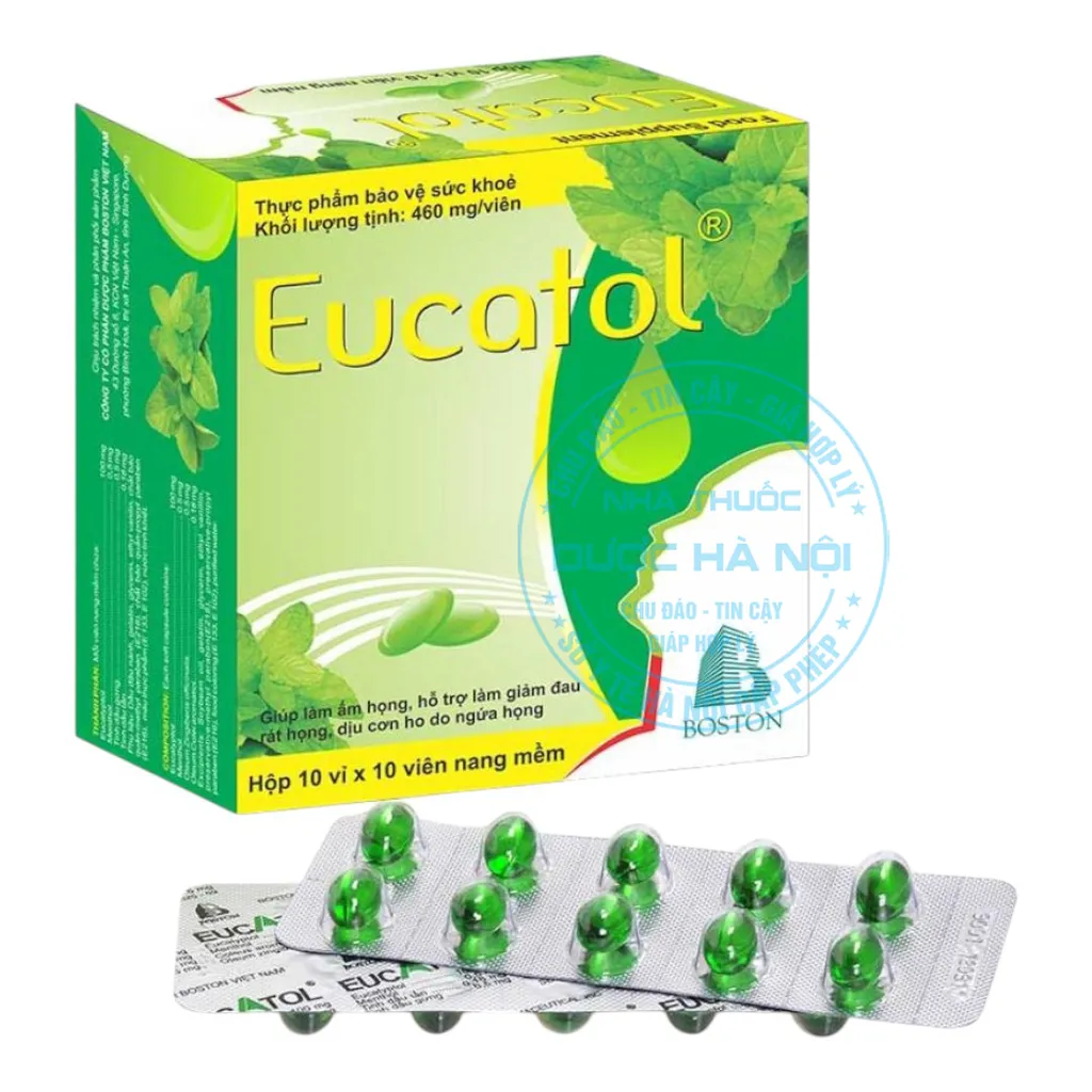 Viên ngậm Eucatol xanh