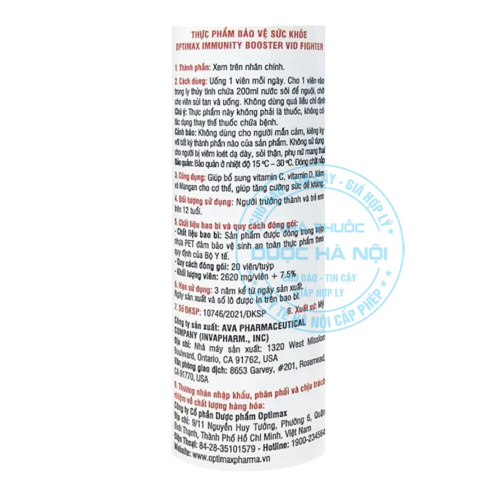 viên sủi Optimax