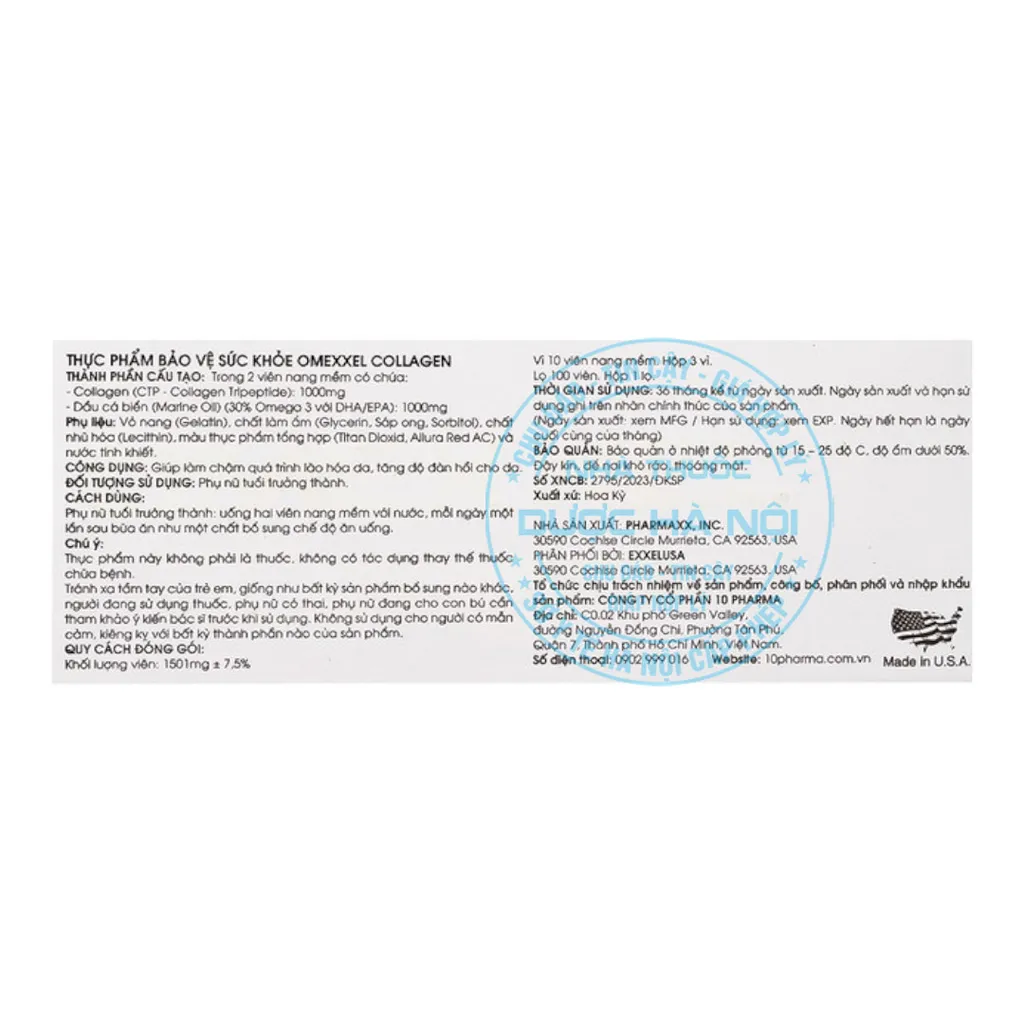 Viên uống Omexxel collagen