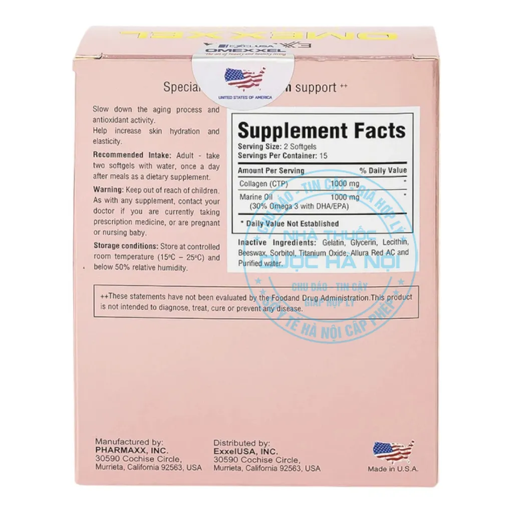 Viên uống Omexxel collagen