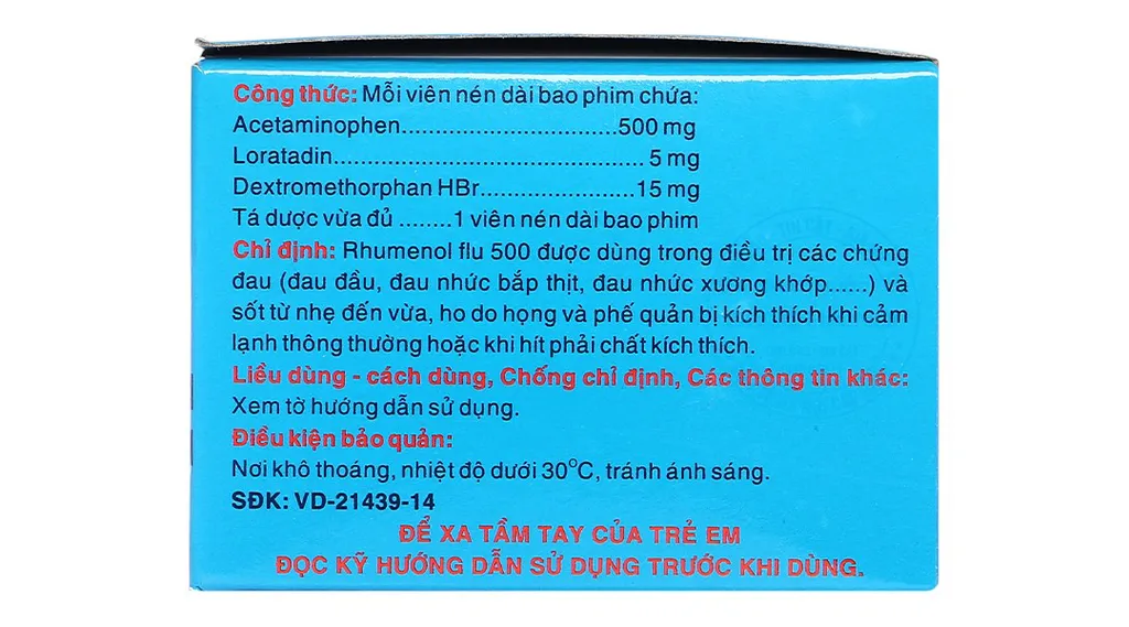 thuốc Rhumenol Flu 500