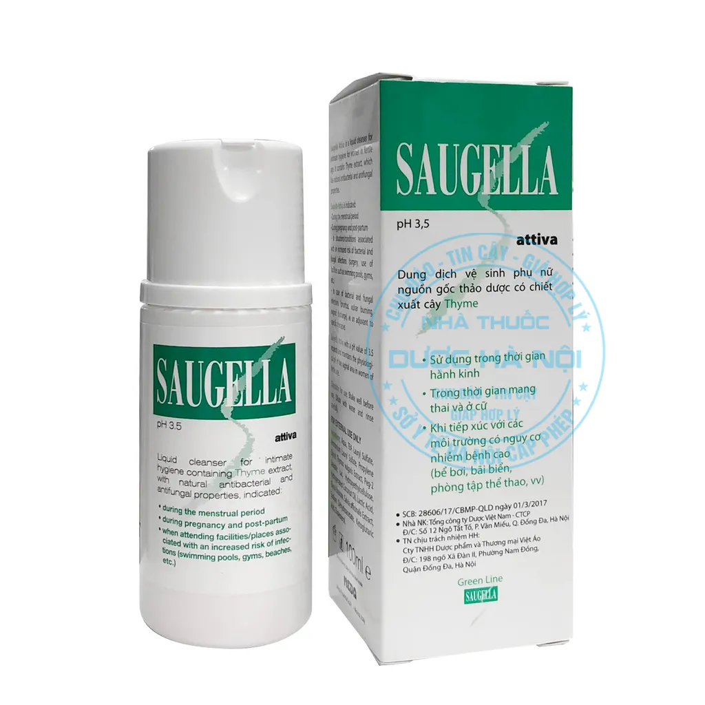 dung dịch vệ sinh phụ nữ Saugella