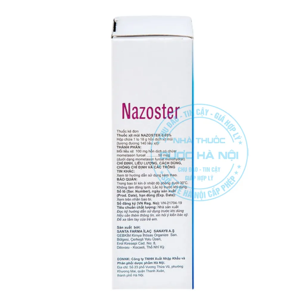 Thuốc Nazoster 0.05%