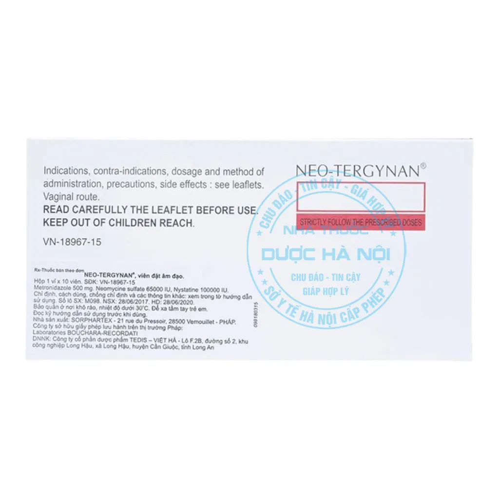 Thuốc đặt Neo-Tergynan