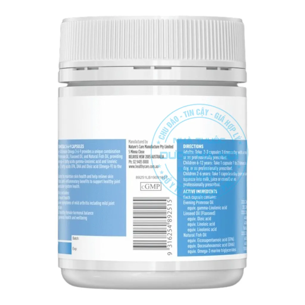 Viên uống Omega 3-6-9 Healthy Care