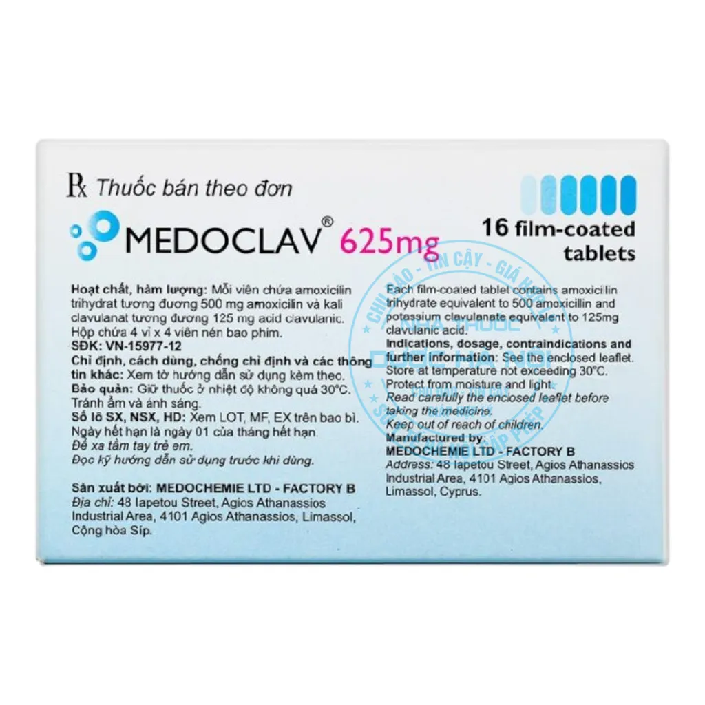 Thuốc Medoclav 625mg