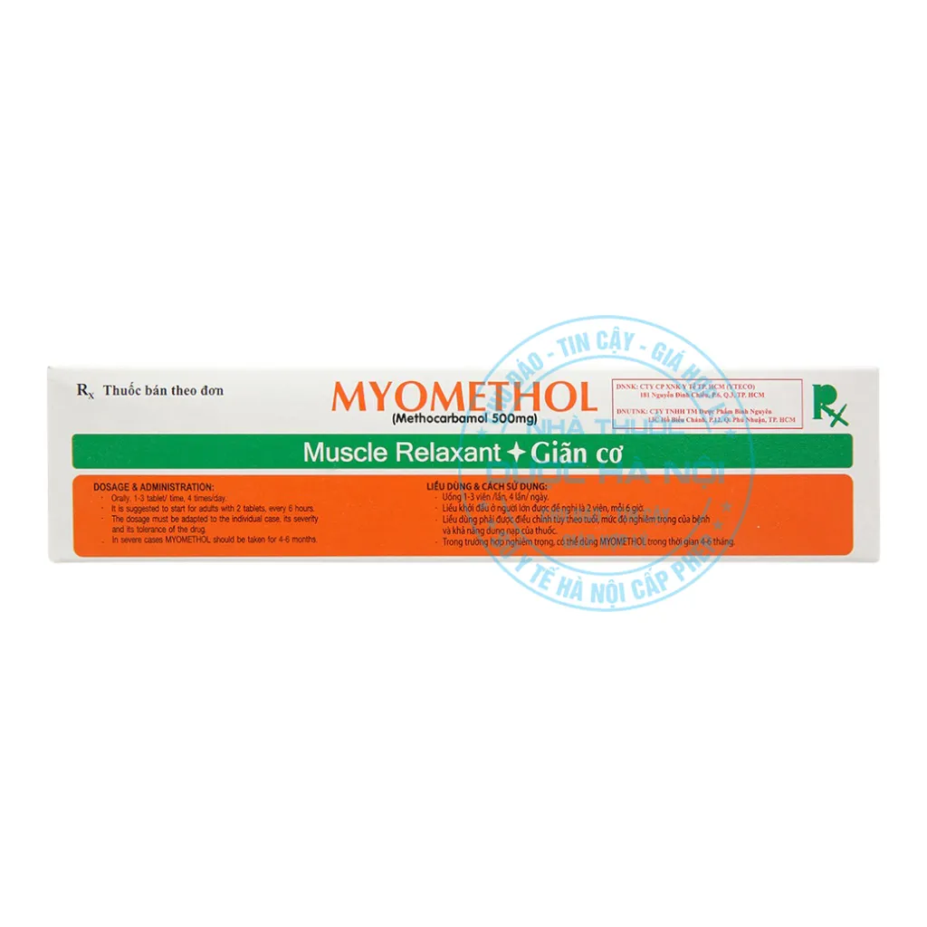 Thuốc Myomethol 500mg