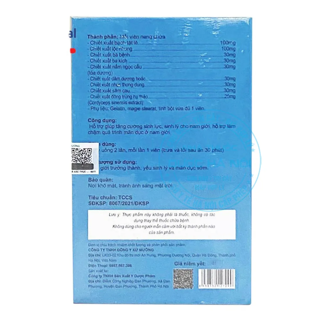 Viên uống Nhất Nam Dương XM