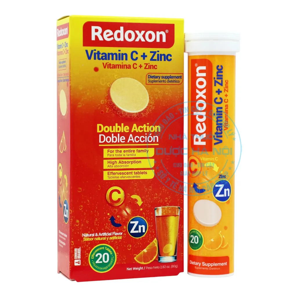Viên sủi Redoxon Vitamin C + ZnC