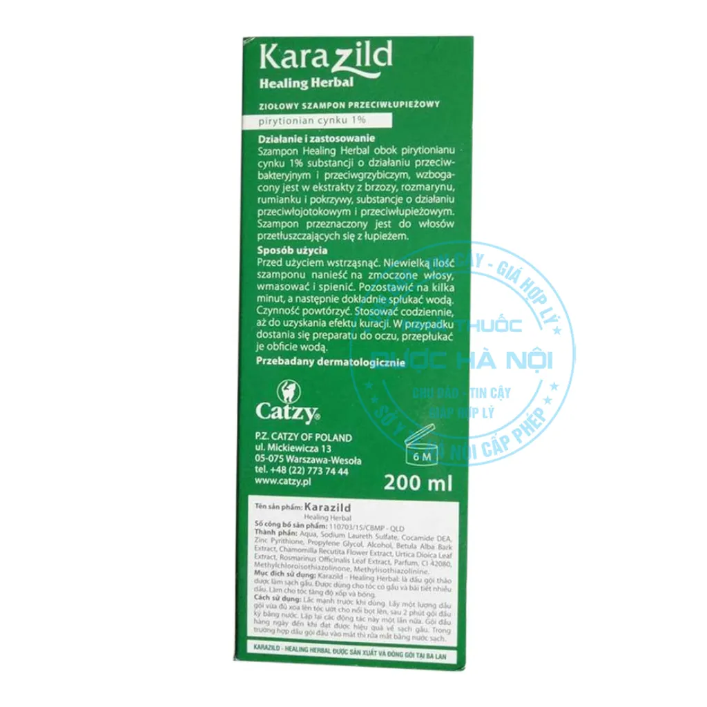 Dầu gội Karazild Healing Herbal