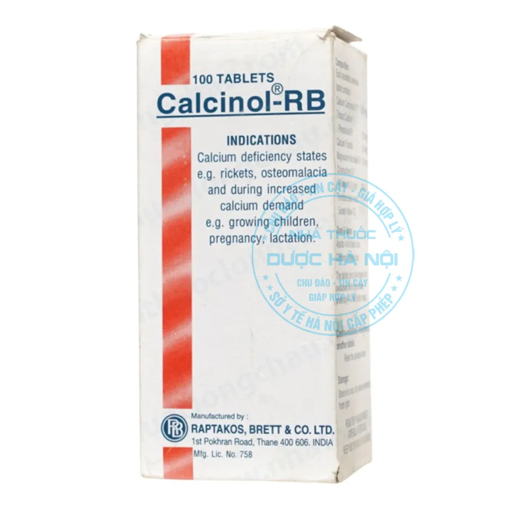 Thuốc Calcinol-RB hỗ trợ bổ sung canxi cho cơ thể