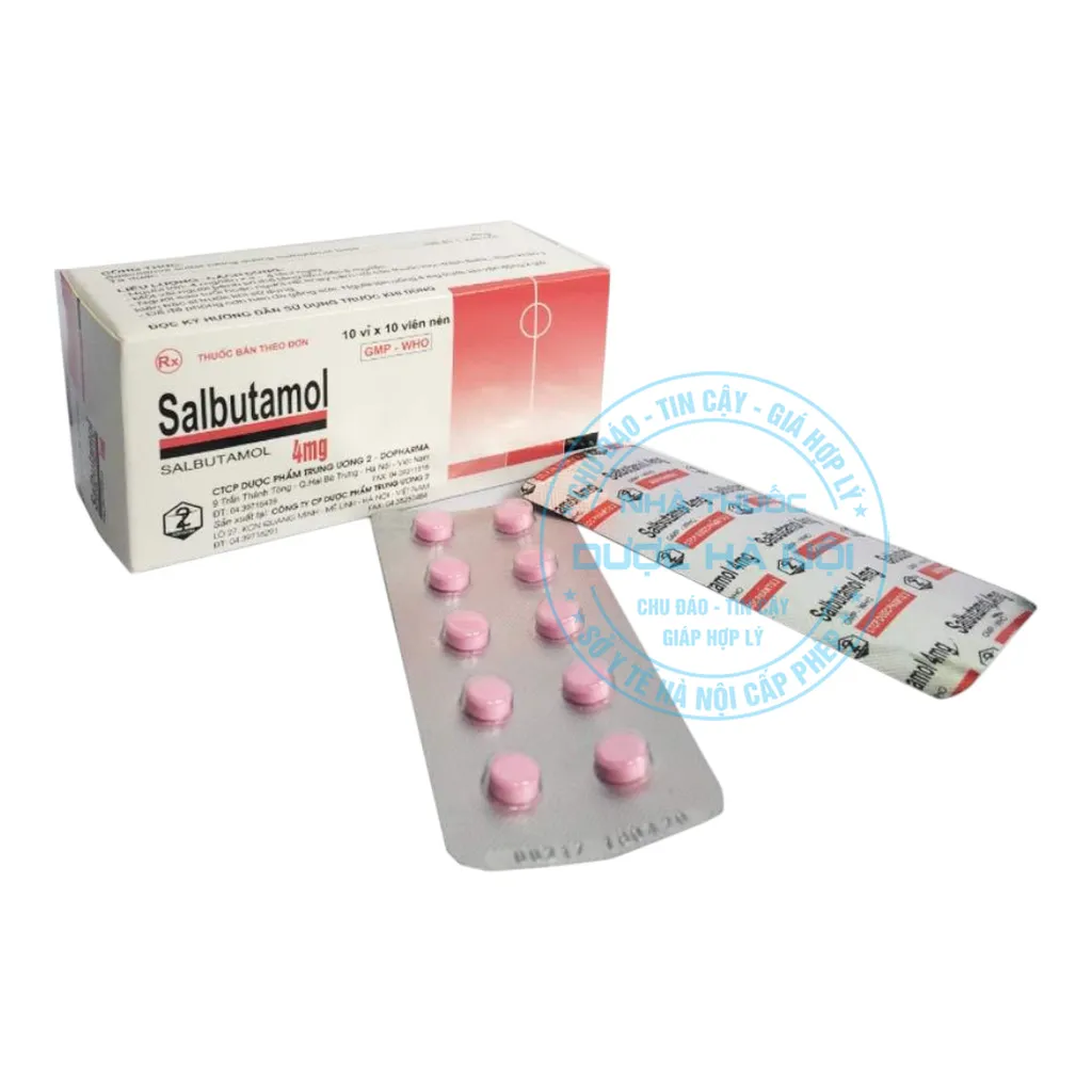 Thuốc Salbutamol 4mg