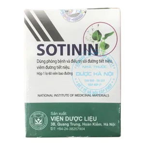 Thuốc Sotinin điều trị các vấn đề về sỏi và viêm đường tiết niệu