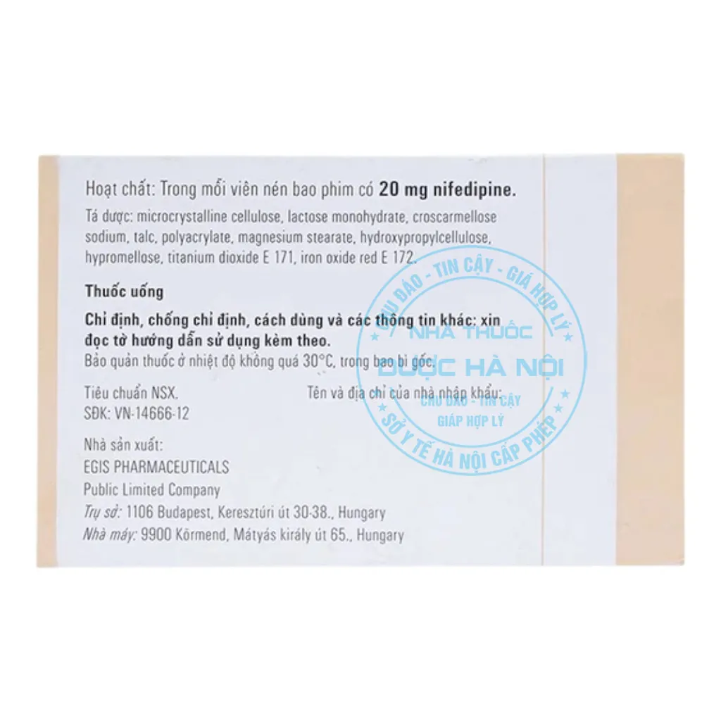 Thuốc Cordaflex 20mg
