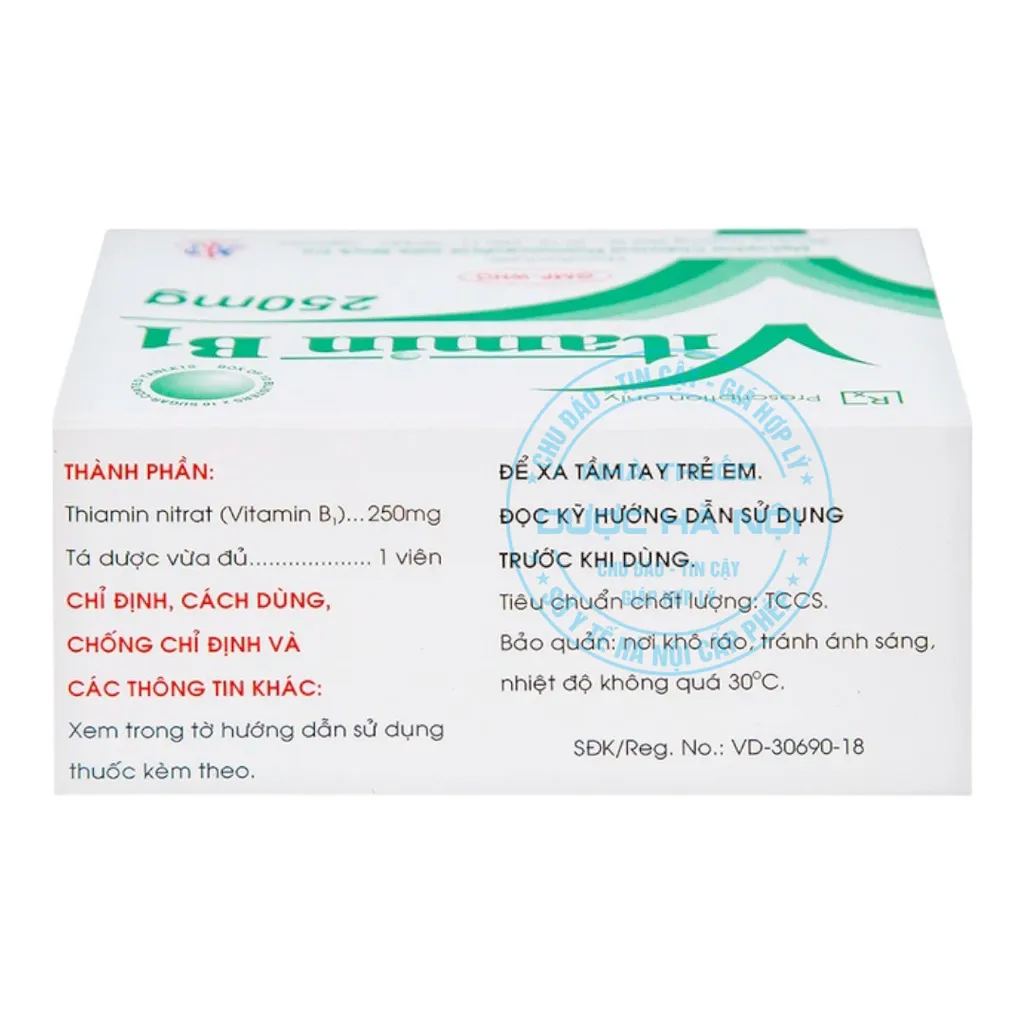 Thuốc Vitamin B1 250mg Mekophar