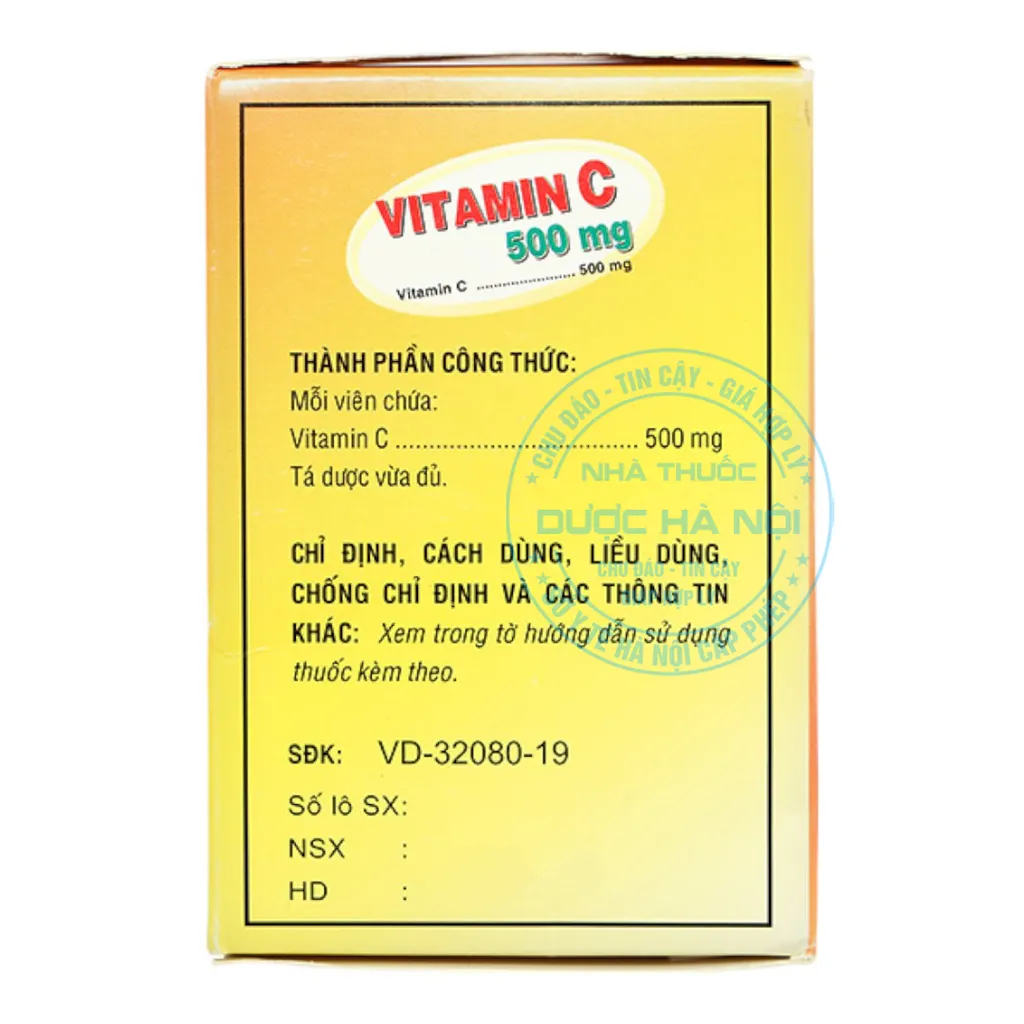 Thuốc Vitamin C 500mg